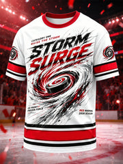 Men's Gift For Ice Hockey Fans Print Casual Tee