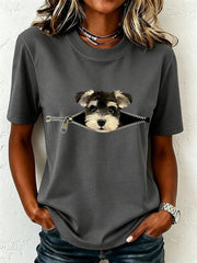 Women's Lovely Miniature Schnauzer T-Shirt