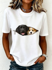 Women's Lovely Labrador and Corgi T-Shirt