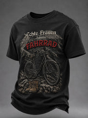 Men's Echte Frauen Fahren Fahrrad Short Sleeves T-shirt