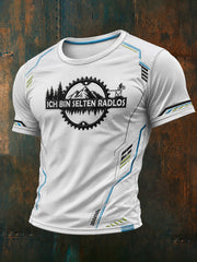 Men's Ich Bin Selten Radlos Short Sleeves T-shirt