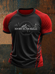 Men's Ich Bin Selten Radlos Short Sleeves T-shirt