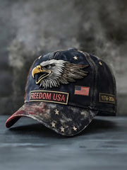 Unisex Independence Day USA Flag Print Patriotic Hat