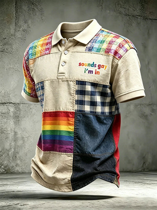 Men's Pride Month Print Casual Top