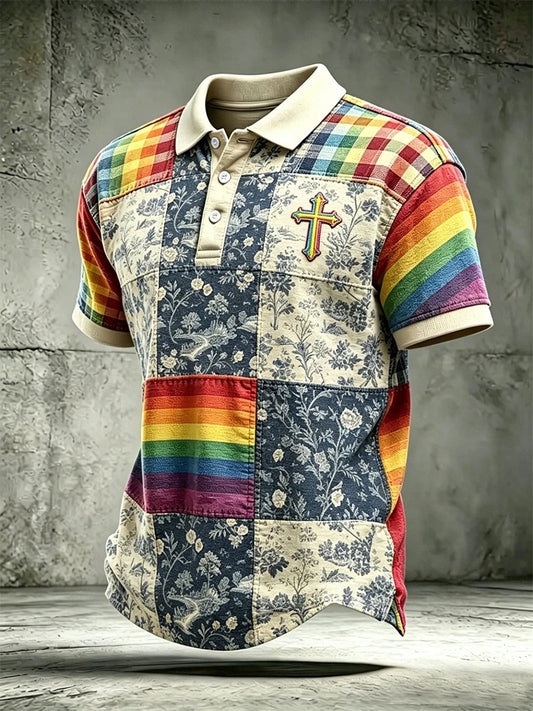 Men's Pride Month Print Casual Top