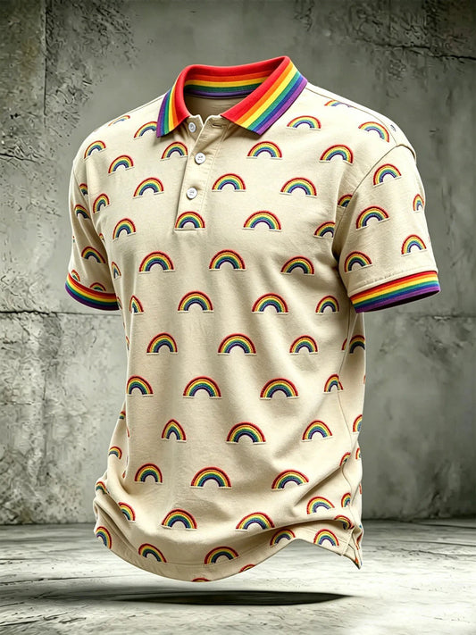 Men's Pride Month Print Casual Top