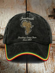 Unisex Juneteenth Breaking Every Chain Since 1865 Hat