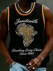 Men's Juneteenth Breaking Every Chain Since 1865 Print Tank Top