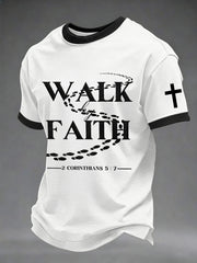 Men's Walk By Faith Print Tee