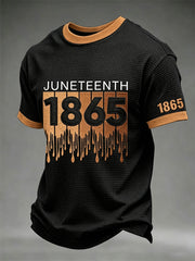 Men's Juneteenth Print Waffle Tee