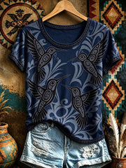 Women's Native Hummingbird Art T-Shirts
