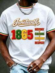 Men's Juneteenth Print Casual Tee