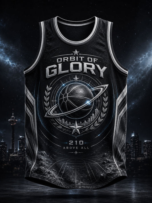 Men's Alien Art Basketball Lover Printed Tank Tops