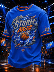 Men's Gift For Basketball Fans Print Casual Tee
