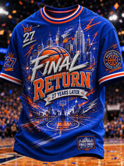 Men's Gift For Basketball Fans Print Casual Tee
