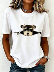 Women's Lovely Miniature Schnauzer T-Shirt