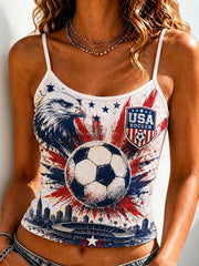 Women's Gift For Soccer Fans Print Casual Camisole