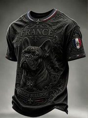 Men's French Bulldog Short Sleeves T-shirt