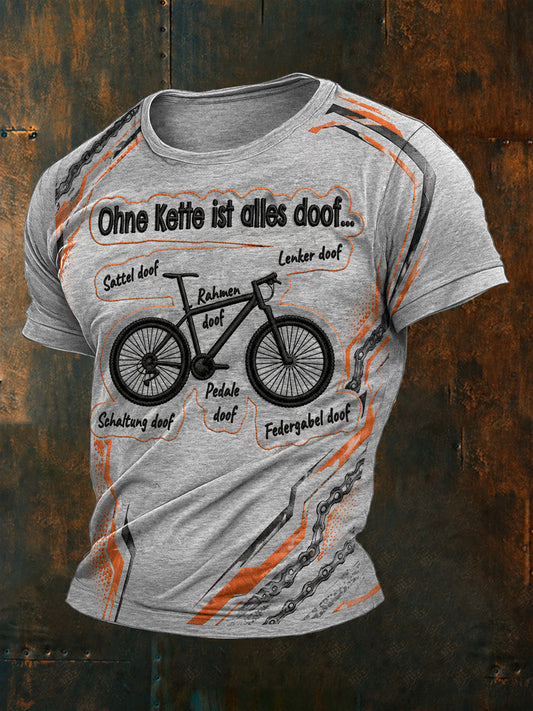 Men's Ohne Kette Ist Alles Doof  Short Sleeves T-shirt