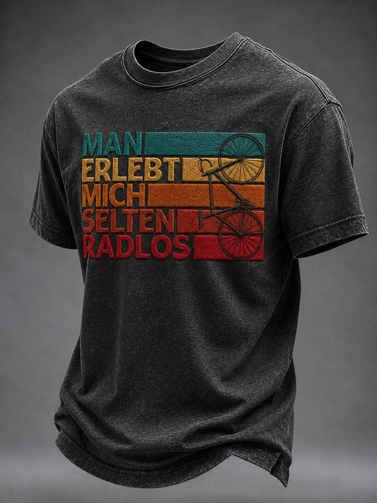 Men's MAN ERLEBT MICH SELTEN RADLOS Short Sleeves T-shirt