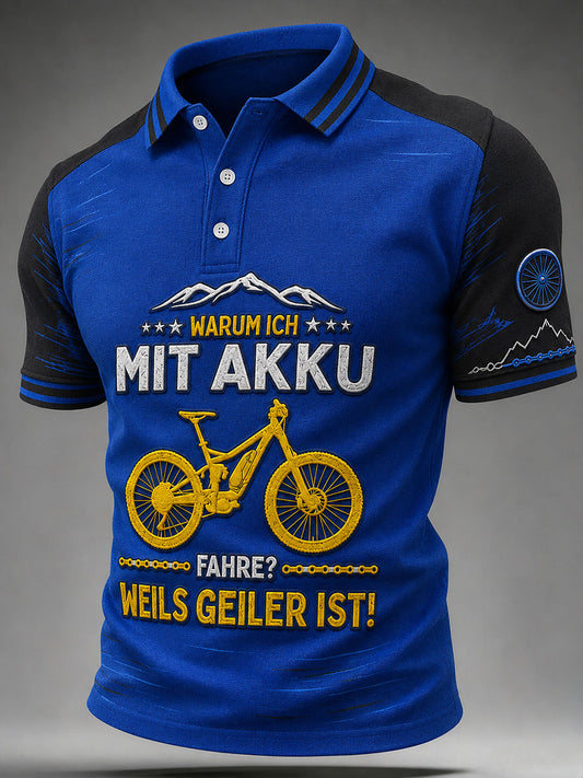 Men's WARUM ICH MIT AKKU FAHRE? WEILS GEILER IST Shirt