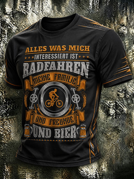 Men's ALLES WAS MICH INTERESSIERT IST Short Sleeves T-shirt
