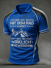 Men's NUR WO DU MIT DEM RAD WARST BIST DU WIRKLICH GEWESEN T-shirt