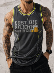 Men's ERST DIE PFLICHT DANN DIE KÜR Casual Tank Top