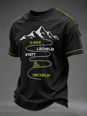 Men's E-BIKE LÄCHELN STATT HECHELN Short Sleeves T-shirt